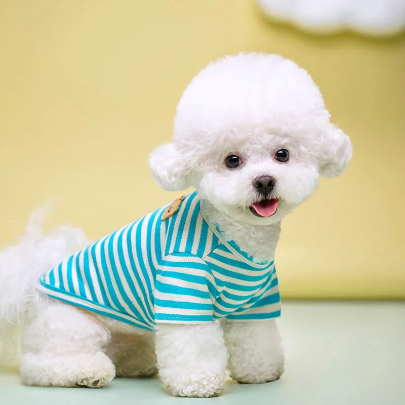 Striped Breathable Pet Vest