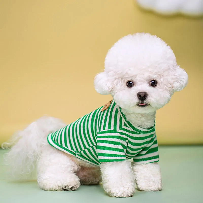 Striped Breathable Pet Vest