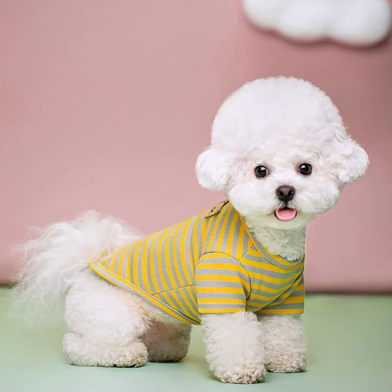 Striped Breathable Pet Vest