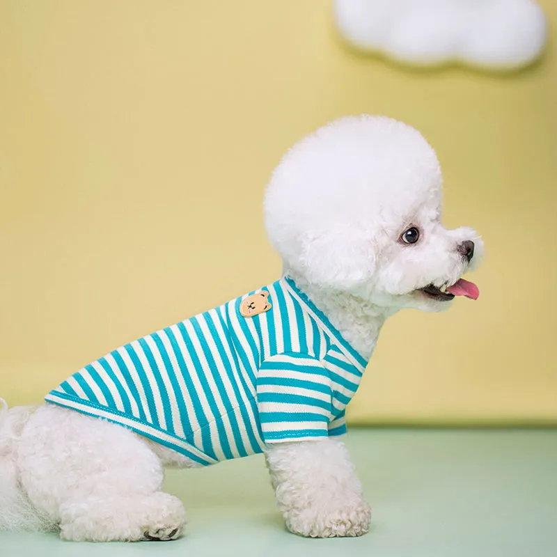 Striped Breathable Pet Vest