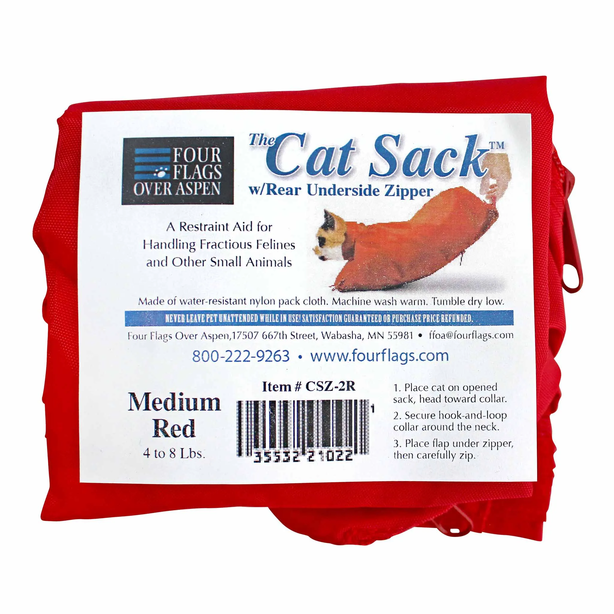 The Cat Sack with Rear Underside Zipper