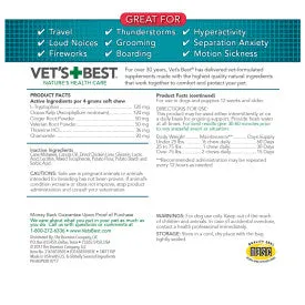 Vet's Best Comfort Calm For Dogs 30 soft chews