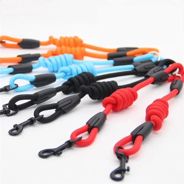 Walk 2 two dogs one leash  Nylon No Tangle Pet Leash for dog & cat Running or Training Collar or  Harness