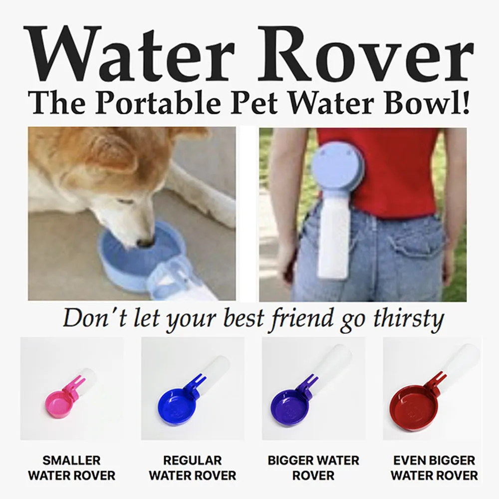 Water Rover Bigger 4-Inch Bowl and 26-Ounce Bottle, Blue